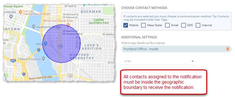 geofence map overview