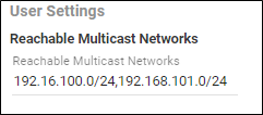 Setting multiple reachable multicast networks