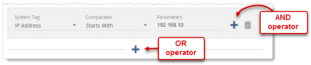 AND and OR operators for dynamic filters