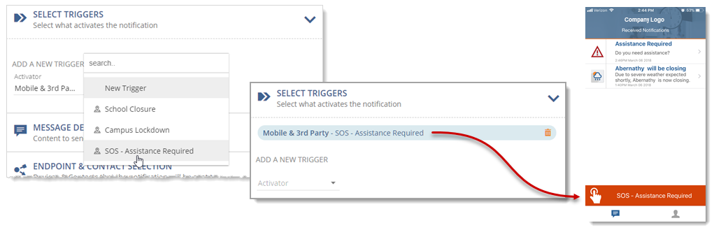 Select Triggers workflow