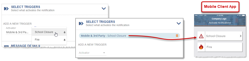 Select Triggers workflow