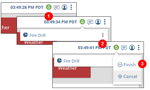 Finishing a sent notification workflow